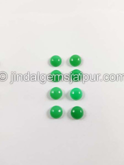 Chrysoprase Smooth Round Cabochon